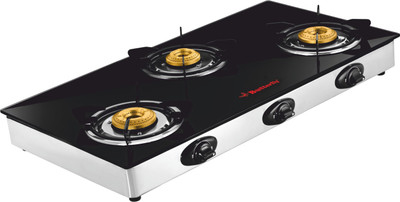 

Butterfly Jet Stainless Steel Manual Gas Stove(3 Burners)