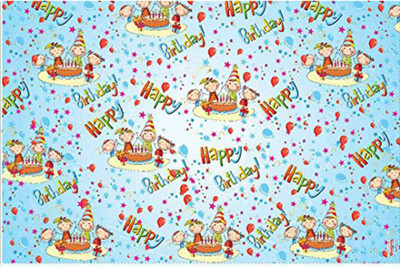 

PARTY PROPZ BLUE BIRTHDAY DECORATION/ WRAPPING PAPER(SET OF 10)/BLUE PARTY SUPPLIES BLUE WRAPPING PAPER Gift Wrapper(Blue)