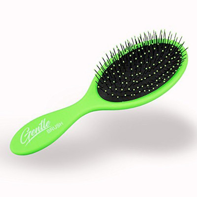 

MILANO COLLECTION Gentle Detangling Brush by Milano Collection Works on All Hair and Wig Types - Green
