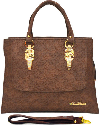 

AGINOS Hand-held Bag(Brown)