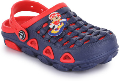 

PHEDARUS Boys Slip-on Clogs(Red, Navy blue