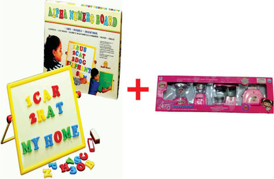 

YD YD Combo of AplhaNumeric Magnetic Board and House Hold Set(Multicolor)