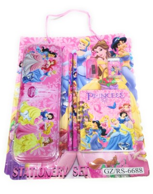 

MAYUMI Bright Multi-colored Princess Print Stationery Set