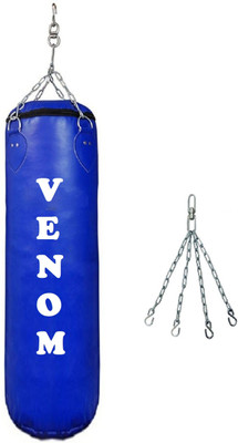 

Venom 6.5 FEET LONG , PU MATERIAL , UNFILLED WITH CHAIN Hanging Bag(6.5, 2 kg)