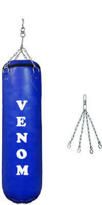 

Venom 4.0 FEET LONG , PU MATERIAL , UNFILLED WITH CHAIN Hanging Bag(4.0, 1 kg)