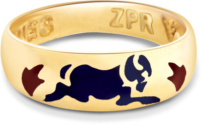 Zodiac Power Aries Sun Sign for Unisex Alloy Gold Plated Ring