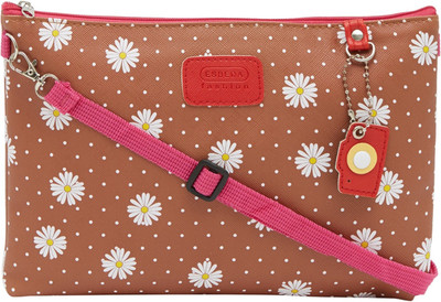 

Esbeda Women Casual Brown Nylon Sling Bag