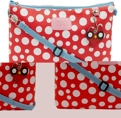 

Esbeda Women Casual Red Nylon Sling Bag