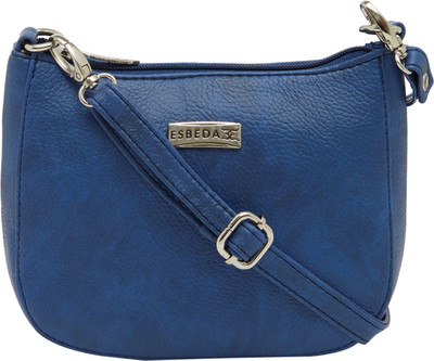 

Esbeda Women Casual Blue PU Sling Bag