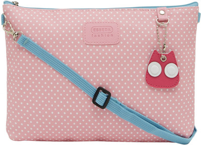 

Esbeda Women Casual Pink Nylon Sling Bag