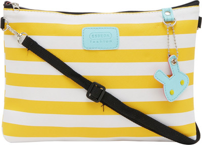 

Esbeda Women Casual Yellow Nylon Sling Bag
