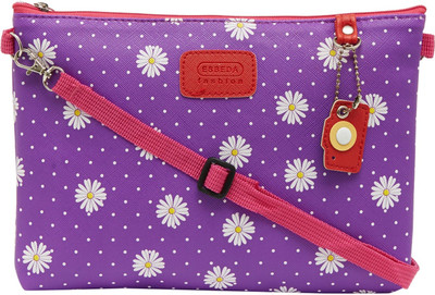 

Esbeda Women Casual Purple Nylon Sling Bag