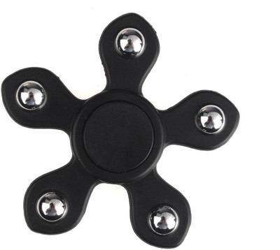 

Awish Five Balls Penta Black Fidget Toy Hand Spinner – Stress Reducer, Durable Bearing with High Speed(Black)