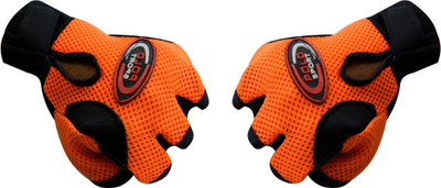 

Sports 101 Power Leather Gym & Fitness Gloves (, Orange, Black, Black;orange