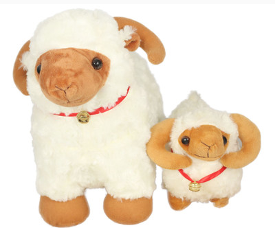 

Tickles Sheep with Baby Lamb - 32 cm(White)