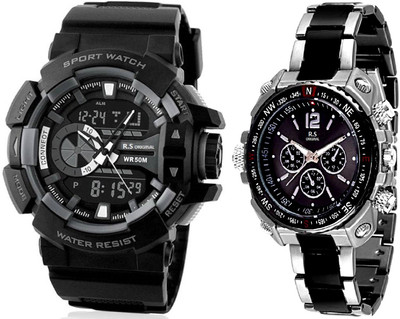 

R S Original MEN RSO-36 COMBO SET OF 2 Watch - For Couple