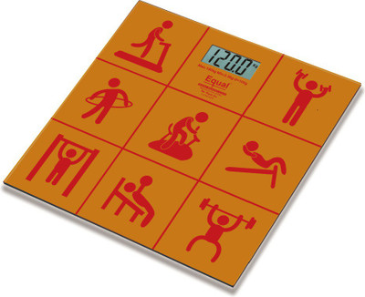 

Equal Digital Designer Print, capacity 180 kg Weighing Scale(Yellow, Red), Red;yellow