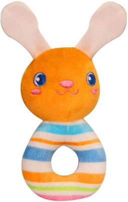 

Wonder Kids Bunny Face Baby Ring Rattle(Orange)