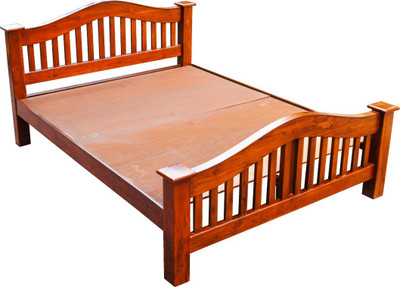 

Zam Zam Furniture Teak magic - Queen Solid Wood Queen Bed(Finish Color - Teak wood color)