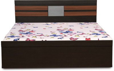 

Decor Modular SPARROW Engineered Wood Queen Bed With Storage(Finish Color - Black)