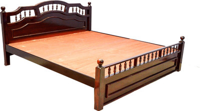 

Zam Zam Furniture Siddiq - King Solid Wood King Bed(Finish Color - Walnut color)