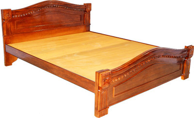 

Zam Zam Furniture Malik- Queen Solid Wood Queen Bed(Finish Color - Teak wood color)