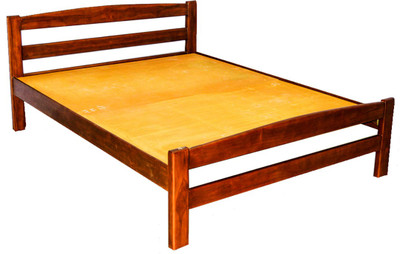 

Zam Zam Furniture Italia - Queen Solid Wood Queen Bed(Finish Color - Teak wood color)