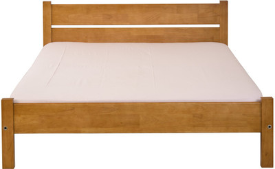 

Dovetail Woody Bed Solid Wood Queen Bed(Finish Color - Teak)