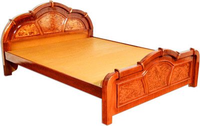 

Zam Zam Furniture 3 Arch - king Solid Wood King Bed(Finish Color - Teak wood color)