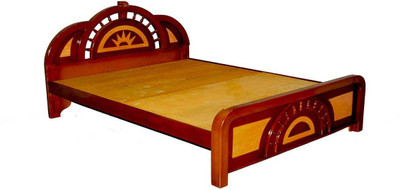 

Zam Zam Furniture Sun - King Solid Wood King Bed(Finish Color - Teak wood color)