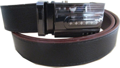 

Aam Shopping Men Casual Brown Artificial Leather Belt, Black