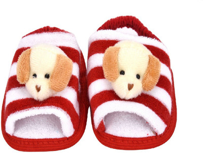 

GoodStart Cotton Fancy Cartoon Face Baby Booties Booties(Toe to Heel Length - 10 cm Red and white)
