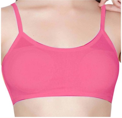 Apraa Women Sports Non Padded Bra(Pink)