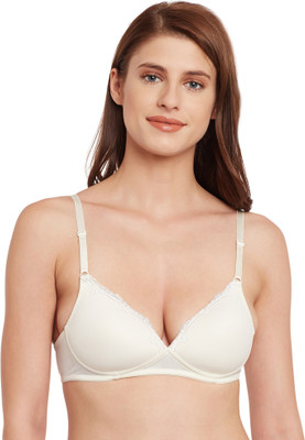 

Secrett Curves Women's Full Coverage Bra(White), Papyrus
