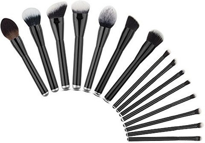 

Vovotrade Makeup Brushes, Makeup Foundation Eyebrow Eyeliner Blush Cosmetic Concealer Brushes(Pack of 15)