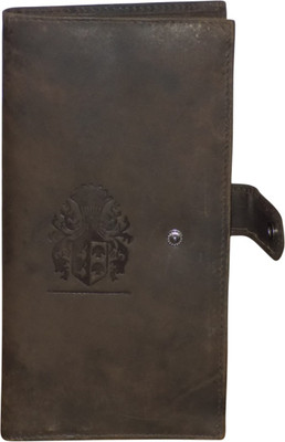 Style 98 Men Brown Genuine Leather Wallet(8 Card Slots)