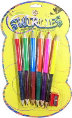 

Babysid Collections Dual Round Shaped Color Pencils(Set of 7, 12 Colors)