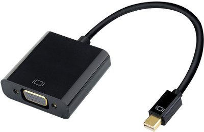 

ReTrack Mini DisplayPort DP Compatible to VGAMale to Female Adapter VGA Cable(Mac, Computer, TV, Black)