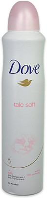 

Dove Talc Soft Antiperspirant Deodorant Spray - For Women(249 ml)