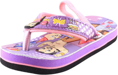 

Green Gold Boys & Girls Slip On Slipper Flip Flop(Purple