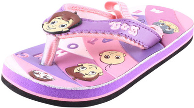 

Green Gold Boys & Girls Slip On Slipper Flip Flop(Purple