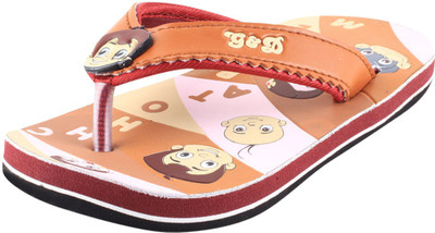 

Green Gold Boys & Girls Slip On Slipper Flip Flop(Brown