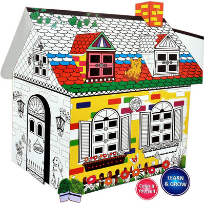 

Toyshine Make and Paint Your Own Dream House Creative Game - 2(Multicolor)