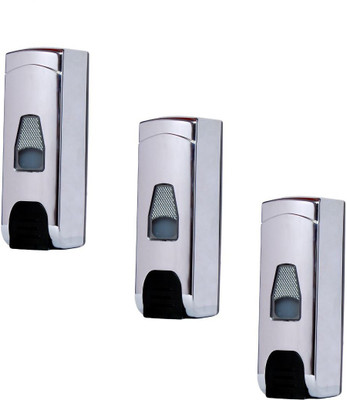 

RoyaL Indian Craft Set of 3 Milky Silky 250 ml Soap, Gel, Shampoo, Conditioner Dispenser(Silver)