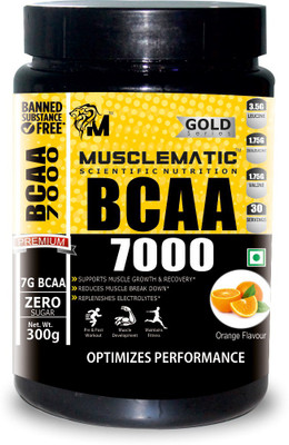 

Musclematic 100% Pure Isolate BCAA(300 g, Orange)