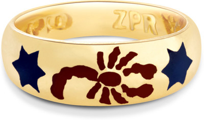 Zodiac Power Scorpio Sun Sign for Unisex Alloy Gold Plated Ring