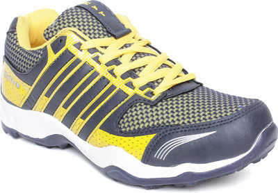 

Hytech Ad-5-blue-yellow Running Shoes For Men(Blue