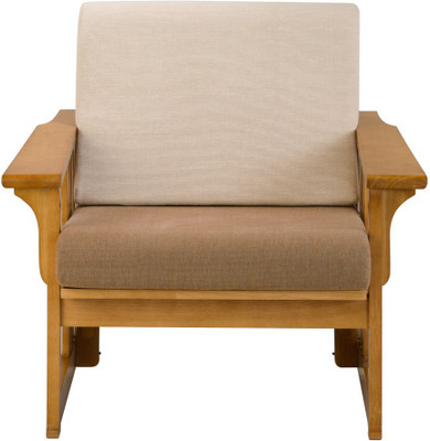 

Dovetail Mission Fabric 1 Seater Sofa(Finish Color - Teak)