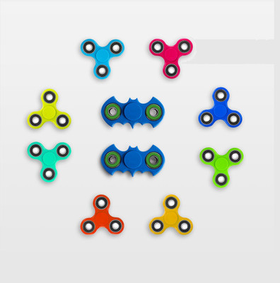 

ravgar Fidget Spinner Pack of 10 (Ten) With Premium Hybrid Ceramic Bearing(Multicolor)