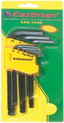EASTMAN Eak-2406 inch sizes Long pattern Ball Point Allen Key Set
